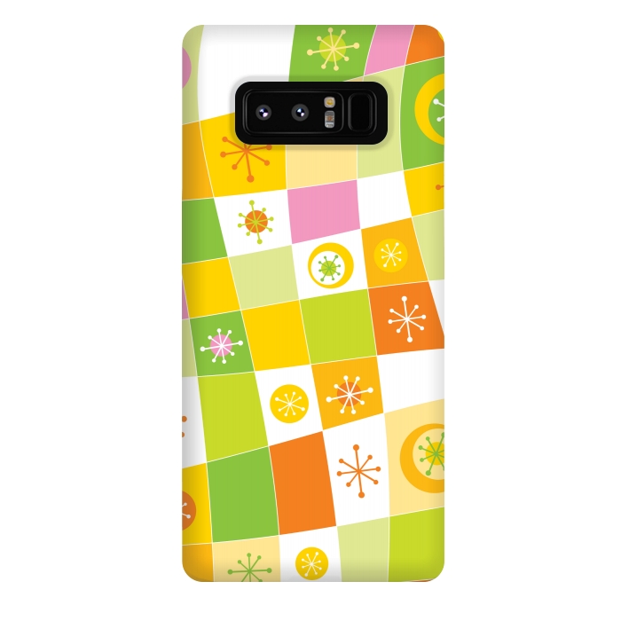 Galaxy Note 8 StrongFit orange yellow ethnic pattern 2 by MALLIKA