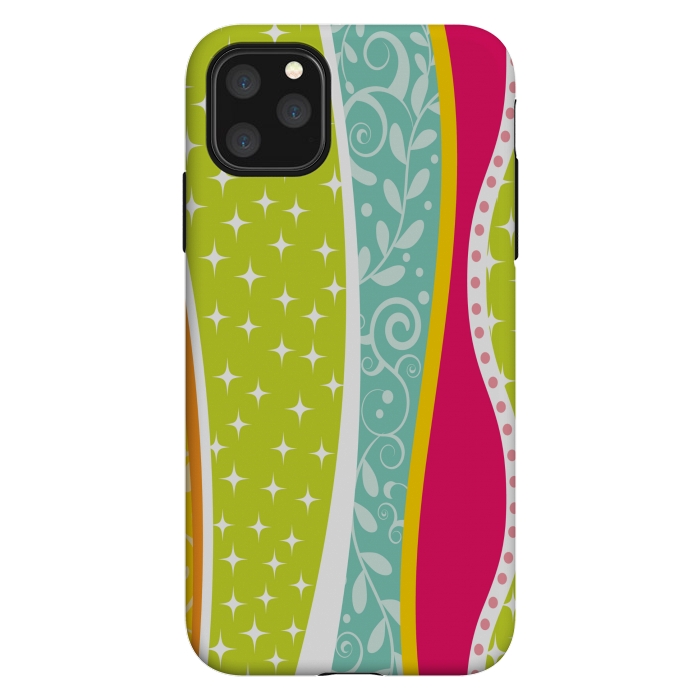 iPhone 11 Pro Max StrongFit ethnic lines pattern by MALLIKA