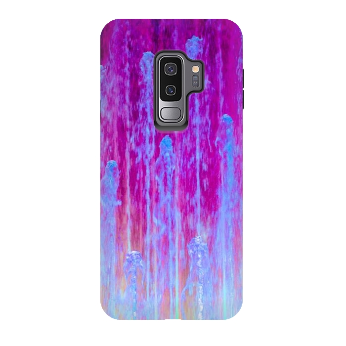 Galaxy S9 plus StrongFit Pink blue abstract  by Winston