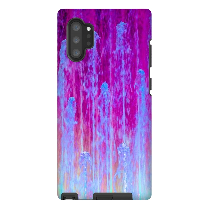 Galaxy Note 10 plus StrongFit Pink blue abstract  by Winston