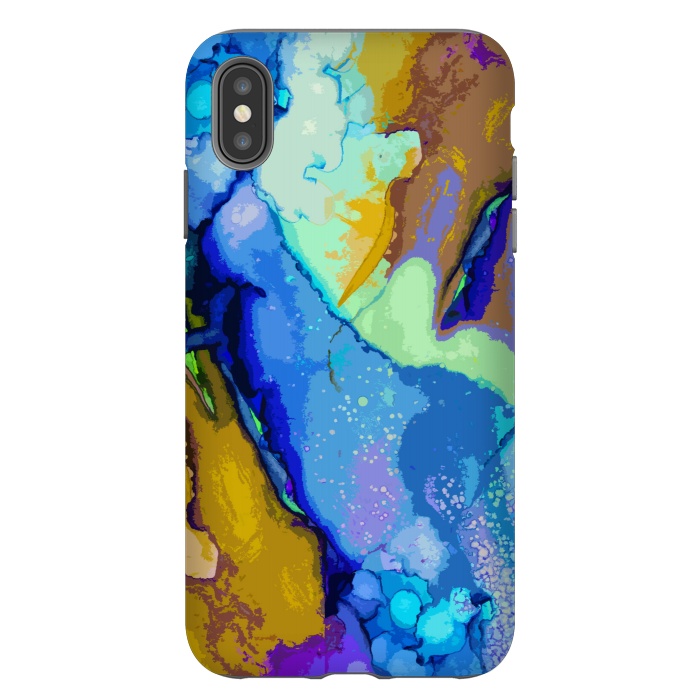iPhone Xs Max StrongFit Blue beachy abstract art by Josie