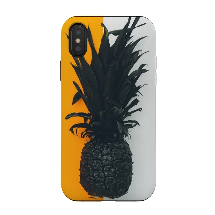 iPhone Xs / X StrongFit Black pineapple  by Winston