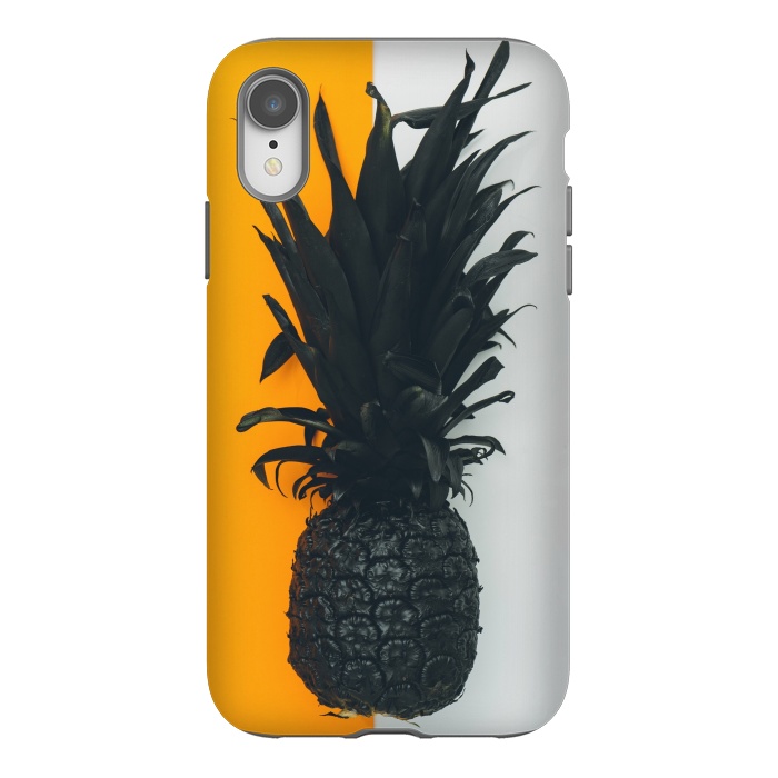 iPhone Xr StrongFit Black pineapple  by Winston