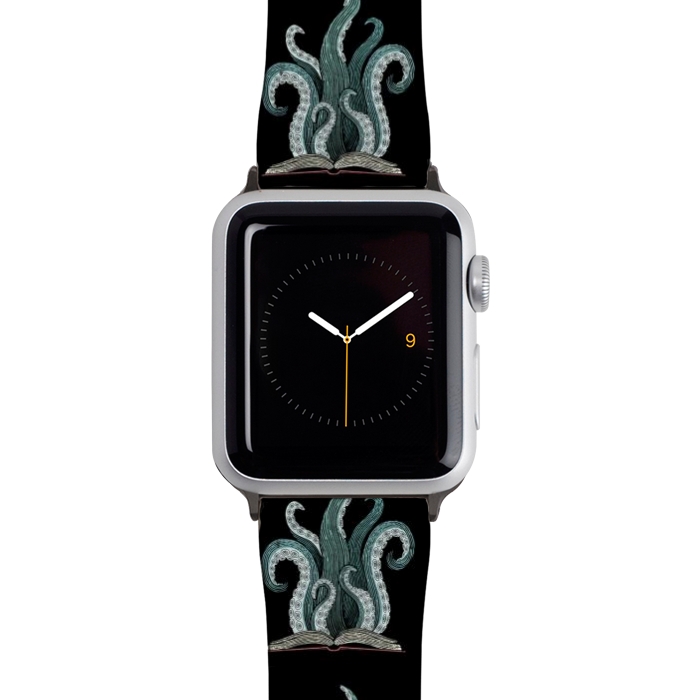 Watch 42mm / 44mm Strap PU leather tentacle book by Laura Nagel