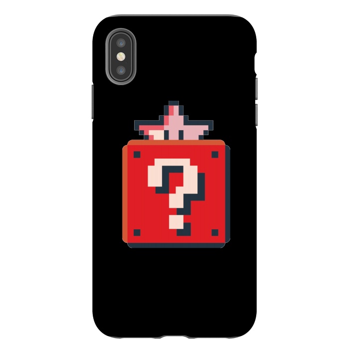 iPhone Xs Max StrongFit Pixelated Mario Star by Winston