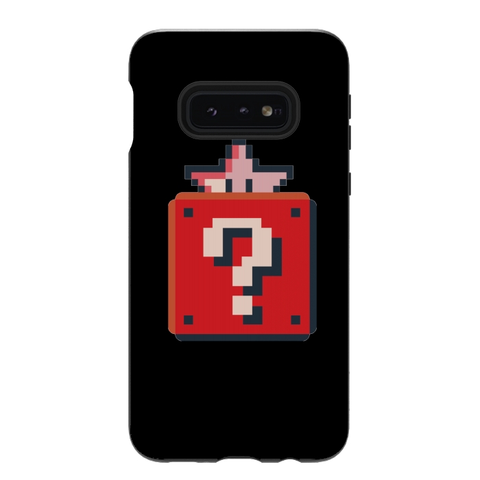 Galaxy S10e StrongFit Pixelated Mario Star by Winston
