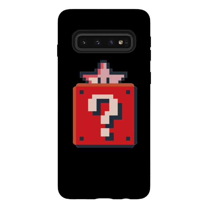 Galaxy S10 StrongFit Pixelated Mario Star by Winston