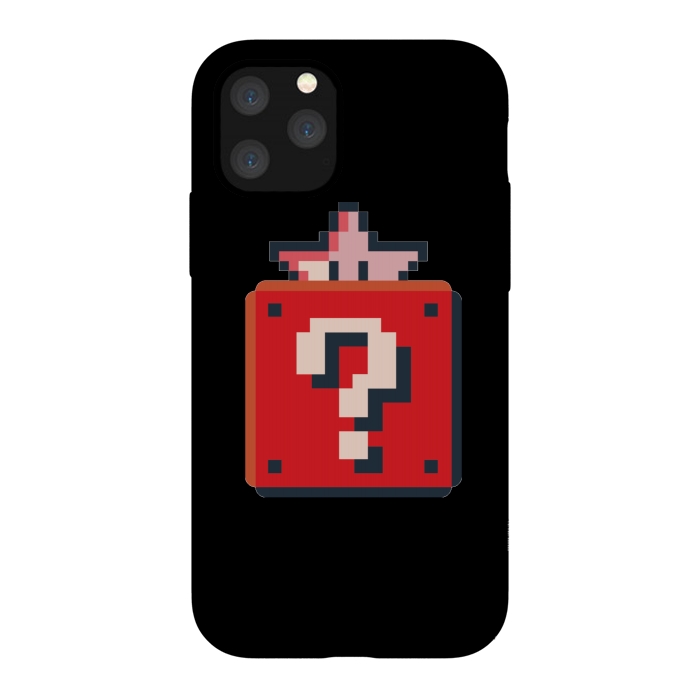 iPhone 11 Pro StrongFit Pixelated Mario Star by Winston