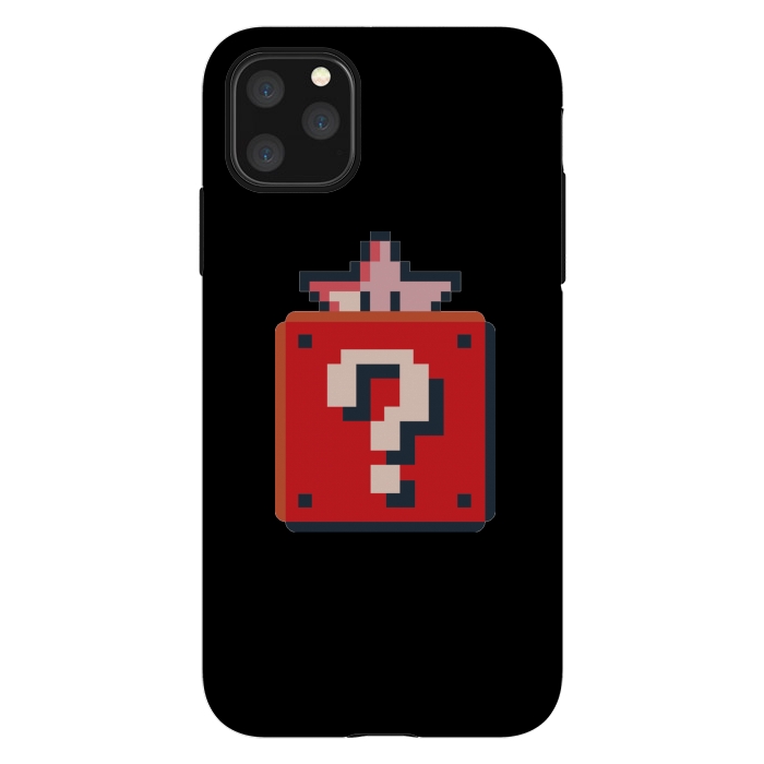 iPhone 11 Pro Max StrongFit Pixelated Mario Star by Winston