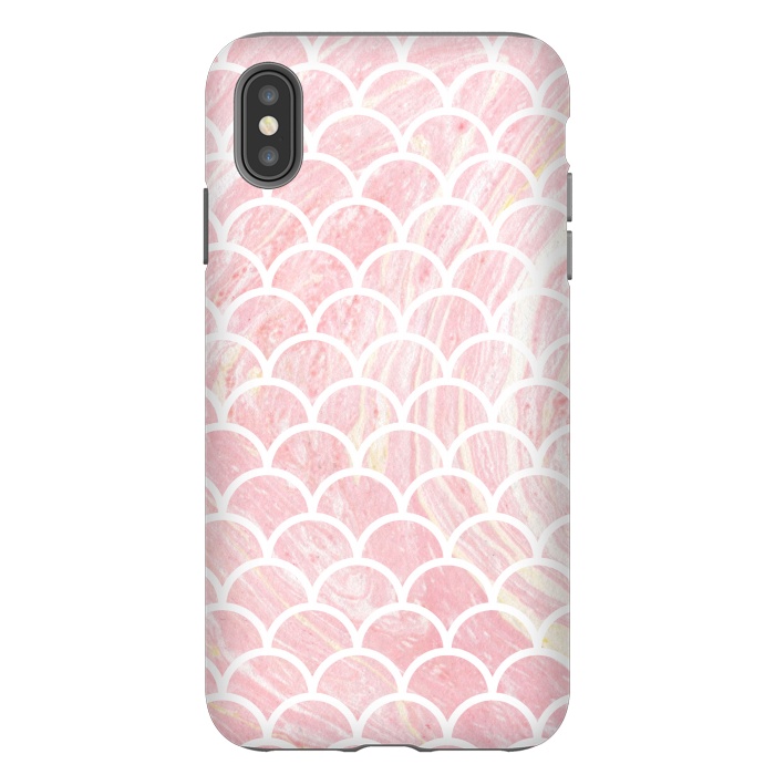 iPhone Xs Max StrongFit Pink marble by Julia Badeeva