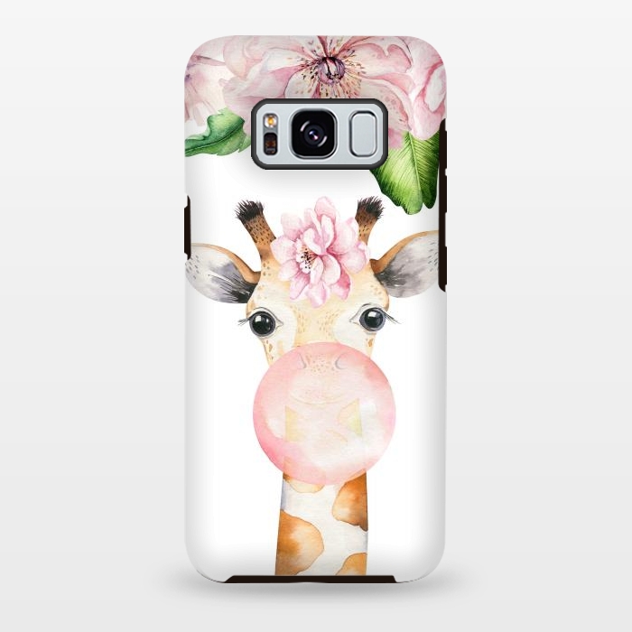 Galaxy S8 plus StrongFit Flower Giraffe With Chewing gum by  Utart