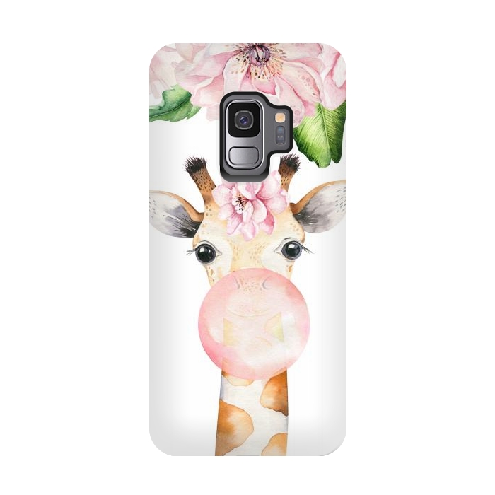 Galaxy S9 StrongFit Flower Giraffe With Chewing gum by  Utart