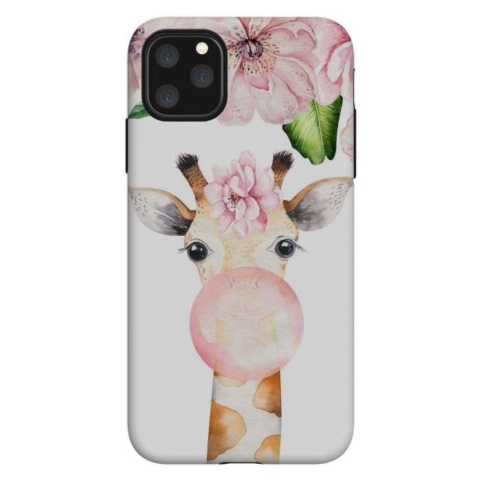 iPhone 11 Pro Max StrongFit Flower Giraffe With Chewing gum by  Utart