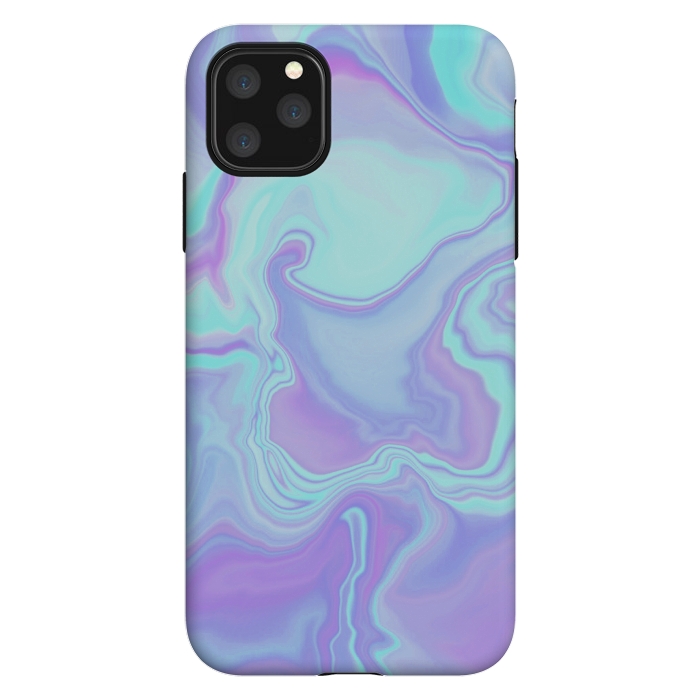 iPhone 11 Pro Max StrongFit turquoise and purple marble art by Jms