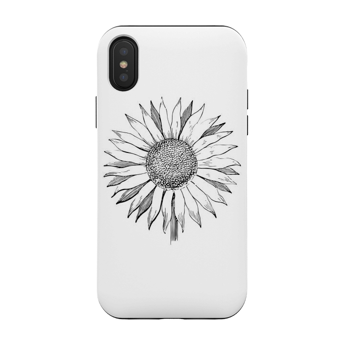 iPhone Xs / X StrongFit Sunflower  by Winston