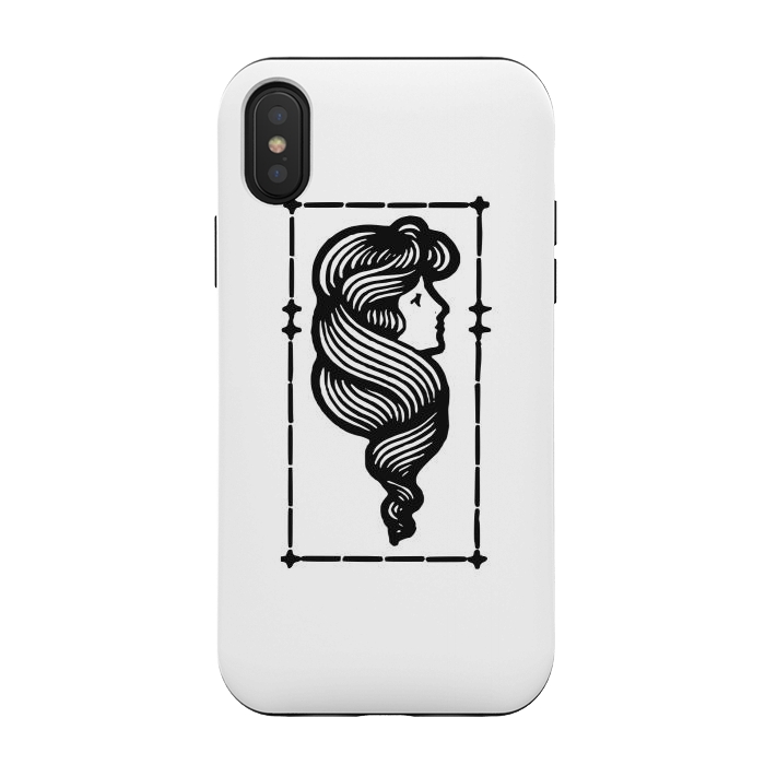 iPhone Xs / X StrongFit Swirly hair  by Winston