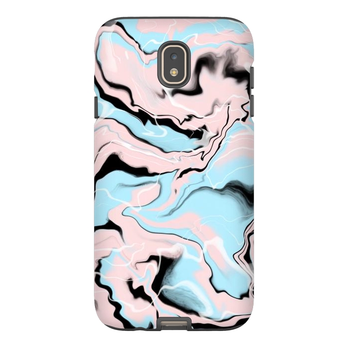 Galaxy J7 StrongFit Marble blue peach by Jms