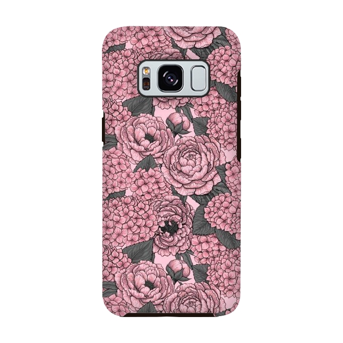 Galaxy S8 StrongFit Peony and hydrangea in pink by Katerina Kirilova