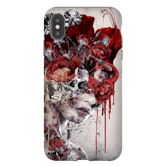 iPhone Xs Max StrongFit Queen of Skulls by Riza Peker