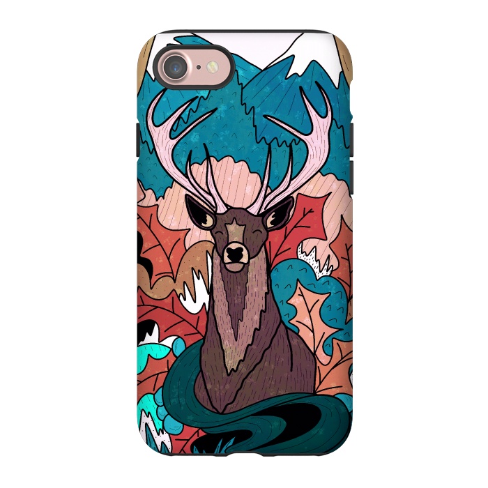 iPhone 7 StrongFit Winter deer forest by Steve Wade (Swade)