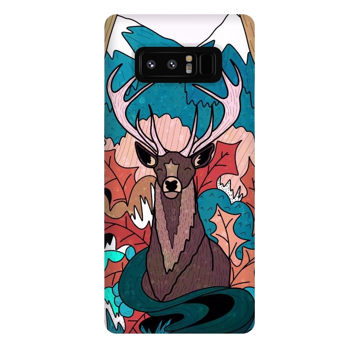 Galaxy Note 8 StrongFit Winter deer forest by Steve Wade (Swade)