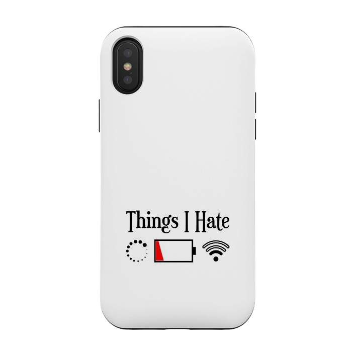 iPhone Xs / X StrongFit Things I Hate by TMSarts