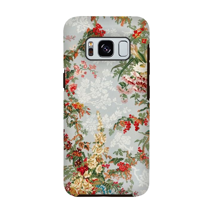Galaxy S8 StrongFit Industrial Floral Print by Zala Farah