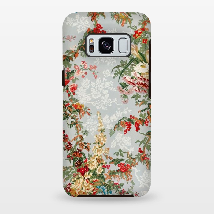 Galaxy S8 plus StrongFit Industrial Floral Print by Zala Farah