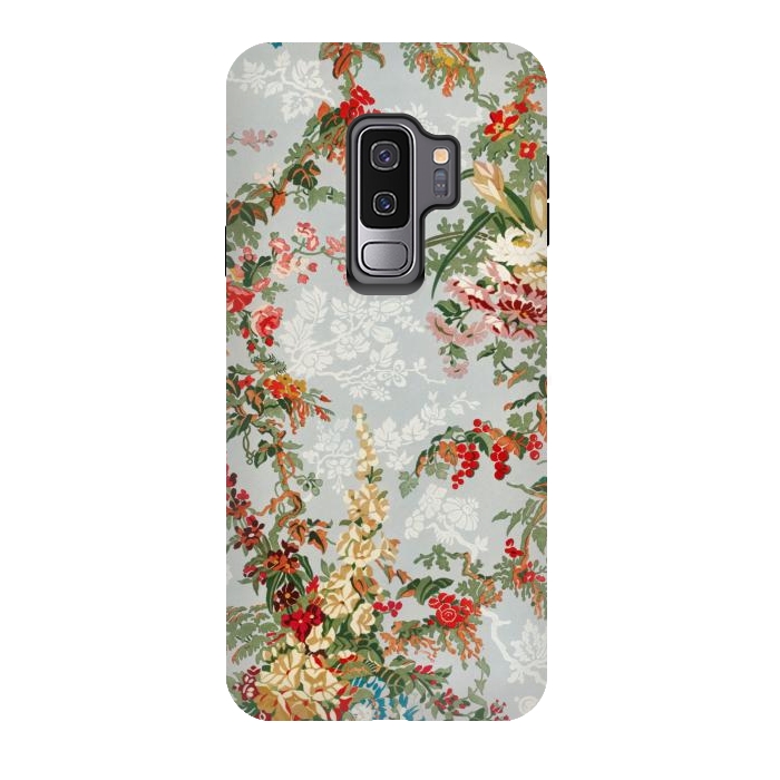 Galaxy S9 plus StrongFit Industrial Floral Print by Zala Farah