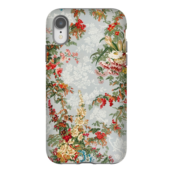 iPhone Xr StrongFit Industrial Floral Print by Zala Farah