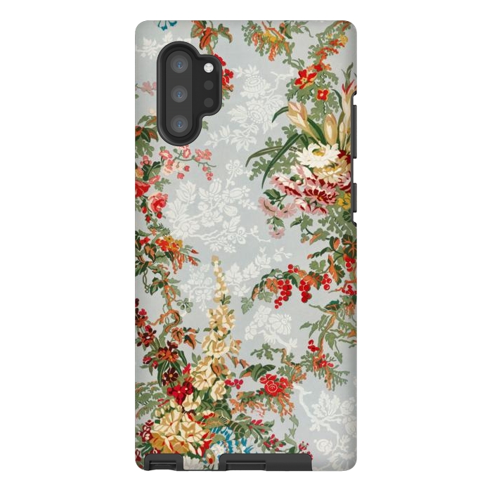 Galaxy Note 10 plus StrongFit Industrial Floral Print by Zala Farah