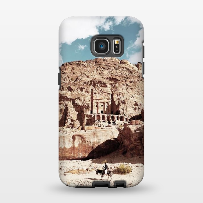 Galaxy S7 EDGE StrongFit Petra temple Jordan sandstone landscape by Oana 
