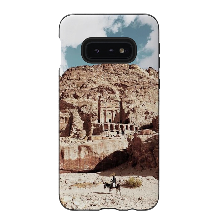 Galaxy S10e StrongFit Petra temple Jordan sandstone landscape by Oana 