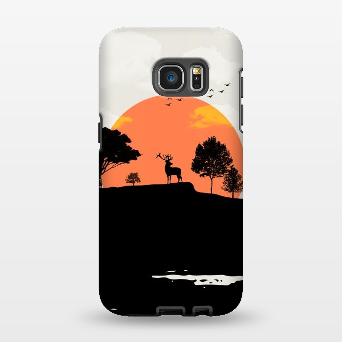 Galaxy S7 EDGE StrongFit Deer in the Forest by Creativeaxle