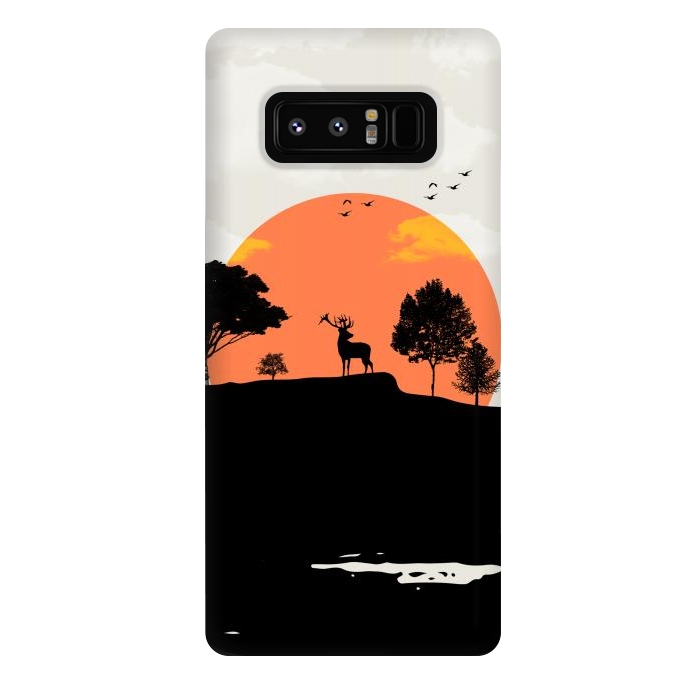 Galaxy Note 8 StrongFit Deer in the Forest by Creativeaxle
