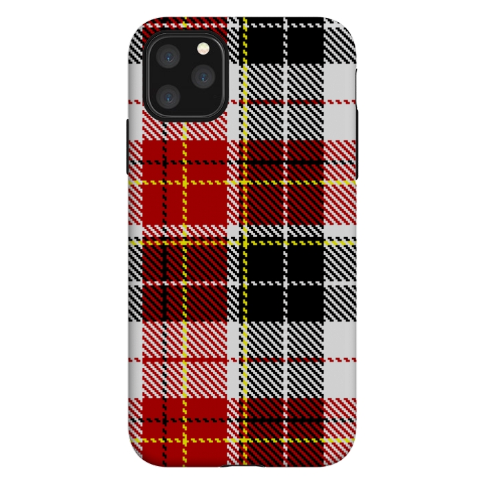 iPhone 11 Pro Max StrongFit RED AND  BLACK CHECKS by MALLIKA