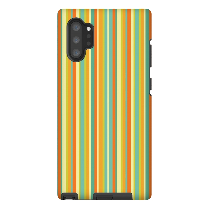 Galaxy Note 10 plus StrongFit MULTI COLOURED LINES 2 by MALLIKA