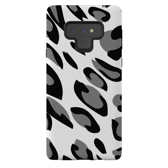 Galaxy Note 9 StrongFit gray animal print by haroulita