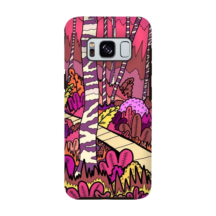 Galaxy S8 StrongFit The pink forest walk by Steve Wade (Swade)