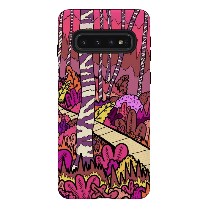Galaxy S10 StrongFit The pink forest walk by Steve Wade (Swade)