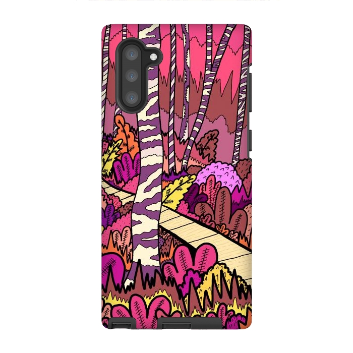 Galaxy Note 10 StrongFit The pink forest walk by Steve Wade (Swade)