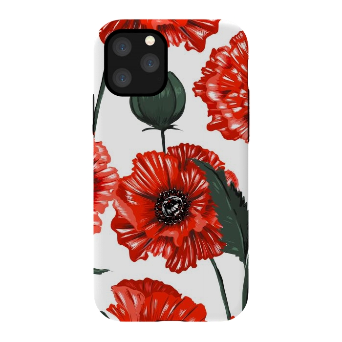 iPhone 11 Pro StrongFit red poppy by haroulita