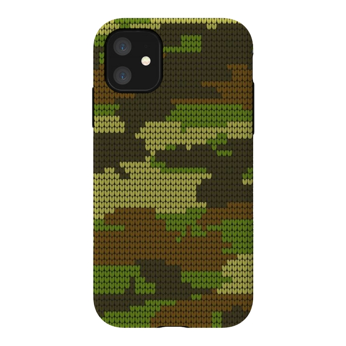 iPhone 11 StrongFit camo hearts by haroulita