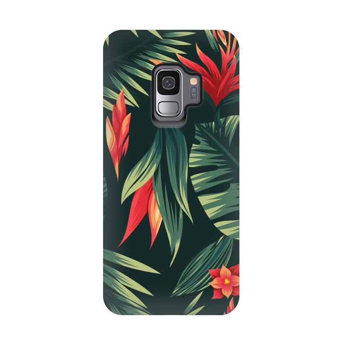Galaxy S9 StrongFit tropical blossom by haroulita