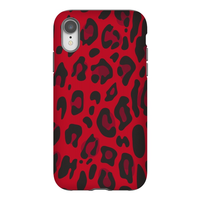 iPhone Xr StrongFit red animal print by haroulita