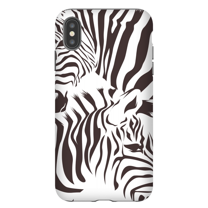 iPhone Xs Max StrongFit zebra l by haroulita
