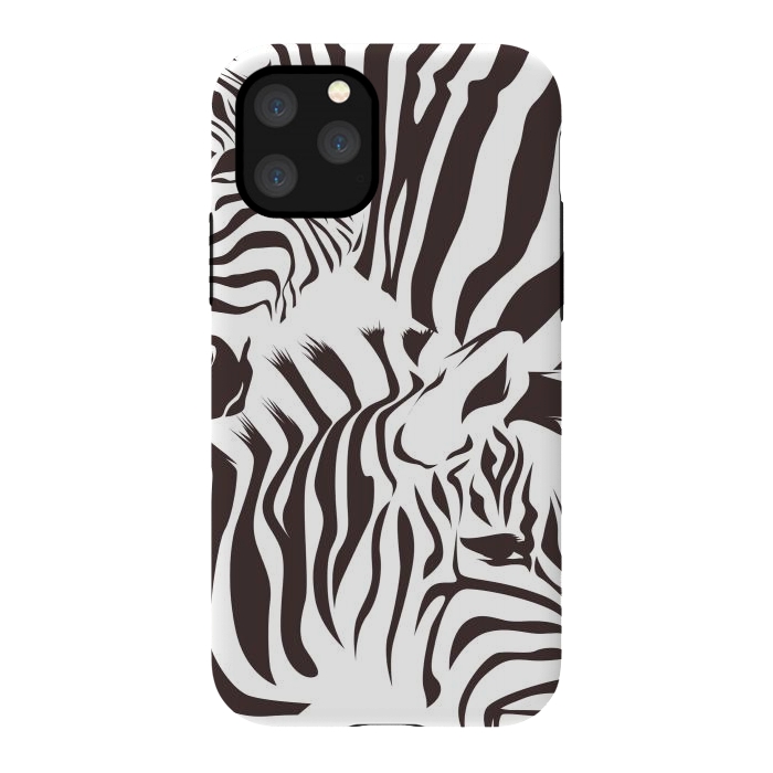 iPhone 11 Pro StrongFit zebra l by haroulita