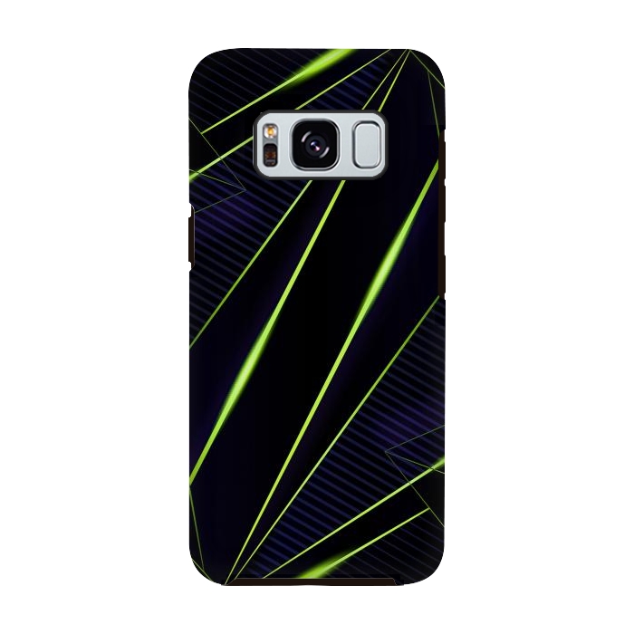 Galaxy S8 StrongFit vivid green geometric by haroulita