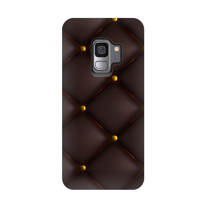 Galaxy S9 StrongFit minimal black gold by haroulita