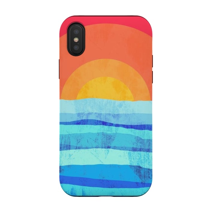 iPhone Xs / X StrongFit The sea's sun by Steve Wade (Swade)